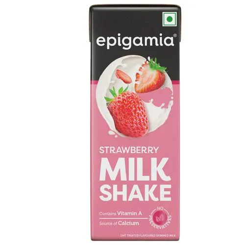 Epigamia Strawberry Milkshake 180 ml