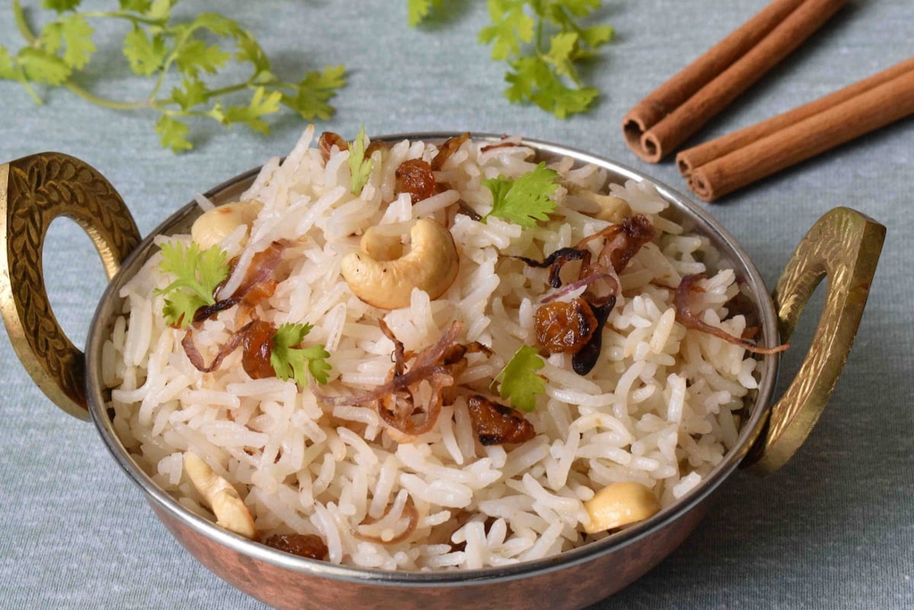 Tuesday Lunch - Ghee Rice with Paneer Butter Masala and Ajwain Chapathi