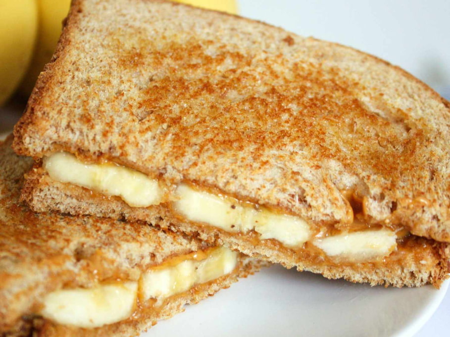 All Days Breakfast Menu - Peanut Butter Banana Honey Sandwich