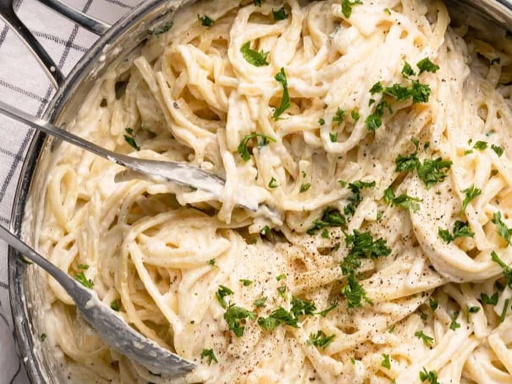 Wednesday Lunch - White Sauce Pasta with Garlic Bread